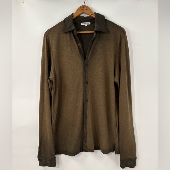 Cotton Citizen Men’s Olive Presley Buttondown Ombré NWOT | Medium - Picture 1 of 8